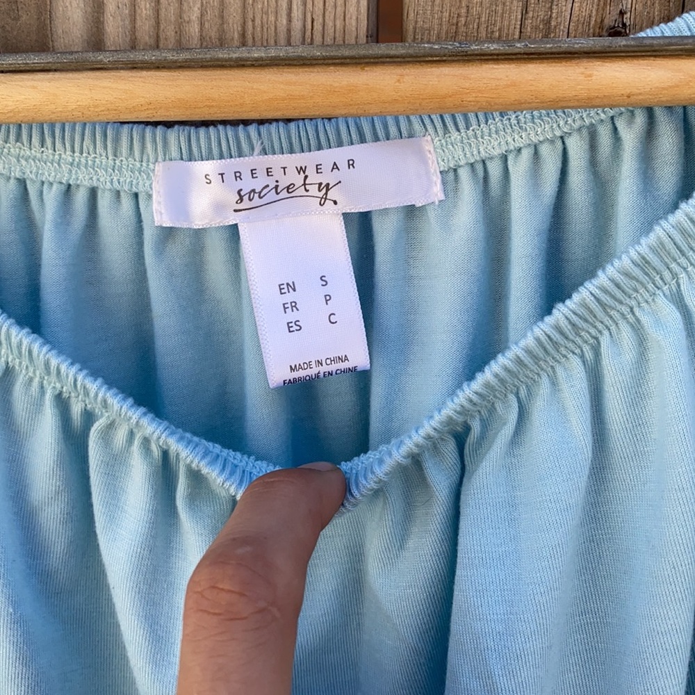 Blue Flowy Top - Picture 3 of 3